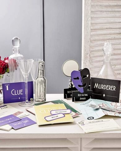 Talking Tables Reusable Murder Mystery on The Train Game Kit Host Your Own Games Night Orient Express 1930s Themed Dinner Party 3 Alternative Endings Fancy Dress Up After Dinners in Kuwait