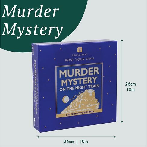 Talking Tables Reusable Murder Mystery on The Train Game Kit Host Your Own Games Night Orient Express 1930s Themed Dinner Party 3 Alternative Endings Fancy Dress Up After Dinners in Kuwait