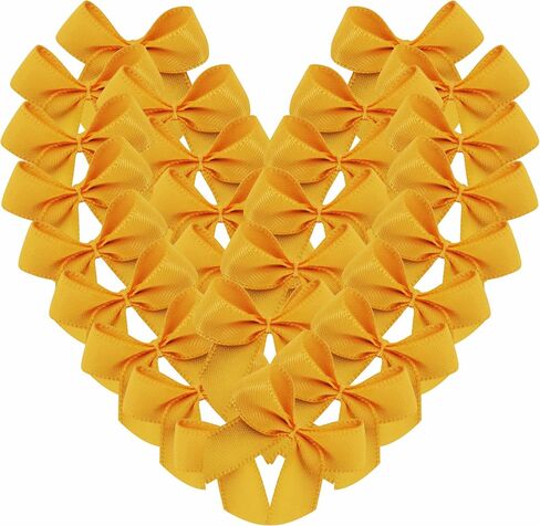 50pcs Tiny 1-Inch Hot Pink Mini Satin Ribbon Bows for Crafts Polyester Double Face Bows Mini Ribbon Bows Appliques for Sewing, Scrap-Booking Baby Shower(Hot.Pink) in Kuwait