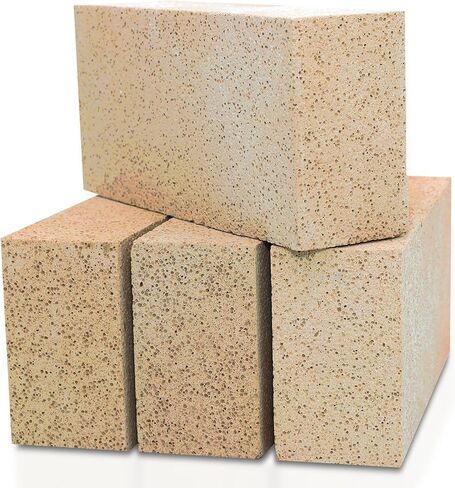 GIRtech Insa-1 Universal Insulating Fire Brick - 2370F Pack of 1 - for Forge Kiln Fireplace Wood Stove - High Insulation Extra Low Thermal Conductivity, Durable &Lightweight - Industrial/DIY Projects in Kuwait