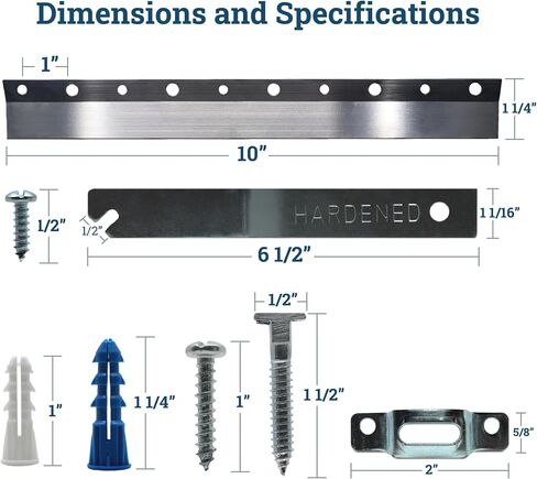 French Cleat Security Hanging Kit 10 Inch - 2 Pairs - Supports 50 lbs - Picture Hanging Hardware with Anti-Theft Security Screws in Kuwait