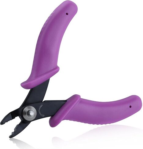 SPEEDWOX Bead Crimping Pliers Jewelry Crimper Plier for Beading Micro Tube Beads Crimper Micro Crimping Pliers Bent 2 holes Multi Use DIY Jewelry Craft Beading Hobby for 2mm-3mm Beads and Tubes in Kuwait