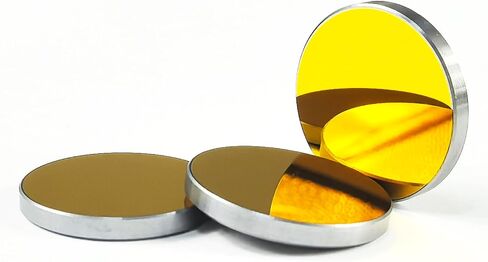 DGHUNST 3PCS Laser Si Mirrors Dia. 20mm 0.98inch for CO2 Laser Engraver Cutter 10W-200W, Si Mirror Silicon Material Reflector Lens for CO2 Laser Cutting Engraving Machine in Kuwait