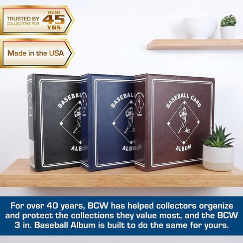 BCW Supplies Baseball Black 3" Album in Kuwait