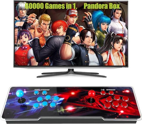 وحدة تحكم Akaxi Pandora Box 26800 ألعاب أركيد في 1، آلة ألعاب ريترو لجهاز عرض الكمبيوتر التلفزيوني، تدعم ما يصل إلى 4 لاعبين، إخراج عالي الدقة بالكامل، بحث، حفظ، إخفاء، قائمة المفضلة in Kuwait