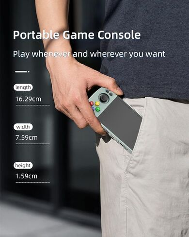 RG405M Retro Game Handheld Game Console, Aluminum Alloy Shell 4-inch IPS Touch Screen 640*480 Resolution Compatible with Google Play Store Built-in 128G TF Card Pre-loaded 3172 Games in Kuwait