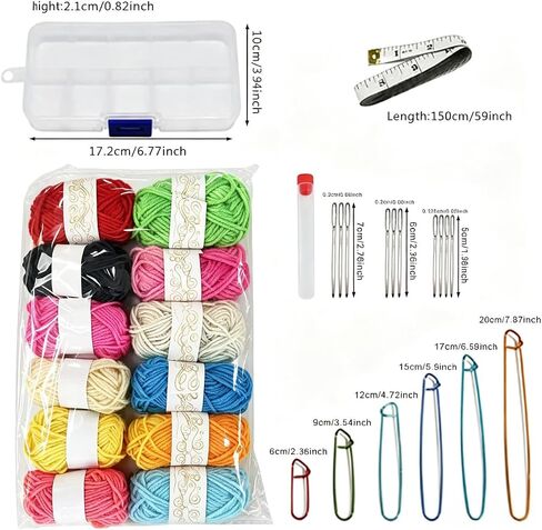Aulufft 136 Pieces Mesh Plastic Canvas Kit Including 53 PCS 11 Shapes Clear Plastic Canvas and Embroidery Tools for Embroidery Plastic Canvas Craft in Kuwait