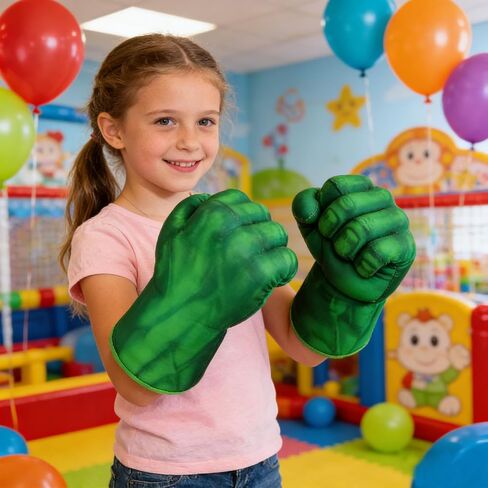Superhero Gloves for Kids Superhero Toy Superhero Hands Kids Soft Plush Superhero Fists Cosplay for Boy Christmas Halloween Birthday Gift in Kuwait