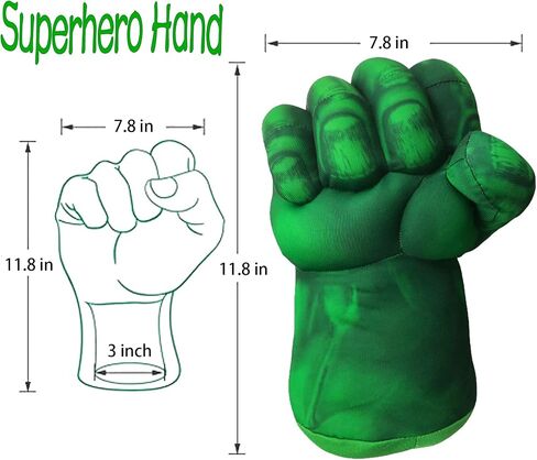 Superhero Gloves for Kids Superhero Toy Superhero Hands Kids Soft Plush Superhero Fists Cosplay for Boy Christmas Halloween Birthday Gift in Kuwait