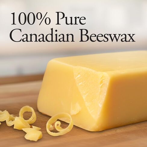 Dutchman’s Gold Canadian Yellow Beeswax Block (454g or 1oz Pack of 12) - Cosmetic-Grade Natural Beeswax for Candle Making, Soap, Crafts, Beauty - Pure Beeswax Bars - Safe and Easy to Melt in Kuwait