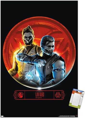 Trends International Mortal Kombat 1 - Lin Kuei Wall Poster, 22.37" x 34.00", Premium Unframed Version in Kuwait