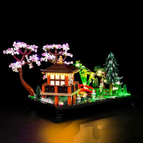 LocoLee RC LED Light Kit for Lego Tranquil Garden 10315 Zen Garden, Remote Control DIY Lighting Set Compatible with Lego Japanese Architecture 10315 Building Set (Lights Only, No Models) in Kuwait