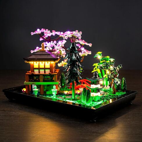 LocoLee RC LED Light Kit for Lego Tranquil Garden 10315 Zen Garden, Remote Control DIY Lighting Set Compatible with Lego Japanese Architecture 10315 Building Set (Lights Only, No Models) in Kuwait