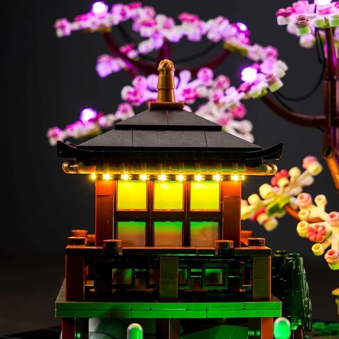 LocoLee RC LED Light Kit for Lego Tranquil Garden 10315 Zen Garden, Remote Control DIY Lighting Set Compatible with Lego Japanese Architecture 10315 Building Set (Lights Only, No Models) in Kuwait