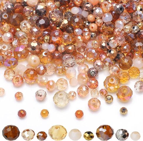 KINGSHINE 1000pcs 4/6/8mm الخرز الزجاجي Rondelle لصنع المجوهرات، بالكهرباء جولة على شكل كريستال فاصل الخرز تشكيلات لقلائد سوار DIY الوردي in Kuwait