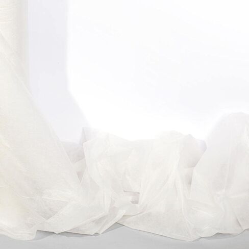 Anderson's White Flame Retardant Gossamer, 59 Inches x 100 Yards, Sheer Fabric for Wedding Decorations, Baby Shower, Gender Reveal, Prom, Homecoming, Event Photo Backdrops, Drapes in Kuwait