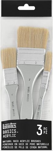Liquitex BASICS Large Scale Brush Set, Synthetic Hair, Set of 3 in Kuwait