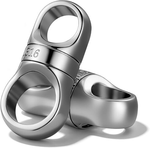 TISUR Swivel Key Rings for Keychains, 360°Rotatable Key Chain Rings for Keys, DIY Crafts Jewelry Making Connector Project Accessories (Polished-2 Pack) in Kuwait