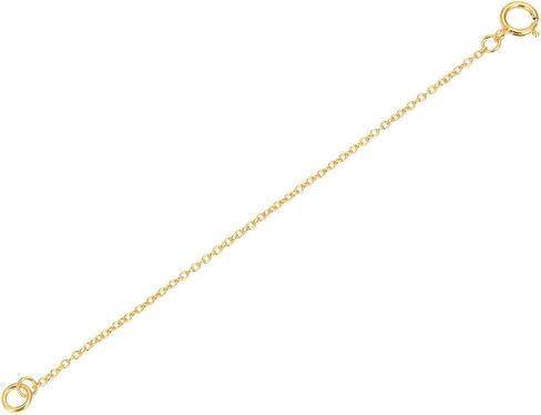 2pcs Adabele Authentic 925 Sterling Silver Chain Extender Clasp 2 Inch Thin Strong Cable Chain Extension for Necklace Anklet Bracelet Jewelry Making Jewelry Making SS102-2 in Kuwait