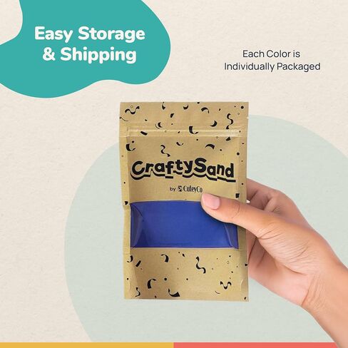 CuteyCo Crafty Sand Pack - 10 Colors: 11 lbs of Vibrant Craft Sand & Play Sand in Kuwait