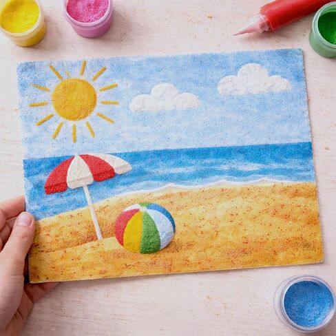 CuteyCo Crafty Sand Pack - 10 Colors: 11 lbs of Vibrant Craft Sand & Play Sand in Kuwait