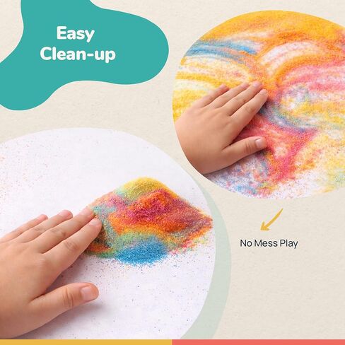 CuteyCo Crafty Sand Pack - 10 Colors: 11 lbs of Vibrant Craft Sand & Play Sand in Kuwait