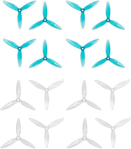 GEMFAN 5043 3-Blade Propellers 5 Inch Props (5.0 x 4.3) CW CCW for RC FPV Drone Quadcopter (Mixed Colors) in Kuwait