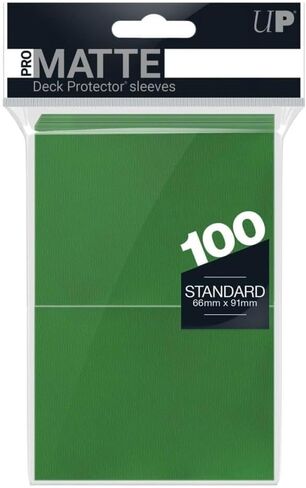 Ultra Pro Standard Deck Protectors - Pro-Matte Green (100 ct) in Kuwait