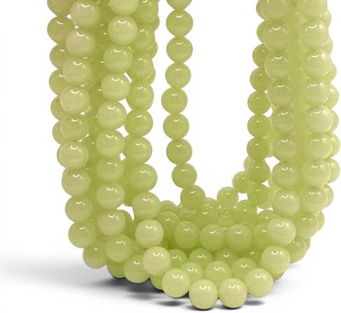 ABCGEMS (الصخور المتوهجة بالأشعة فوق البنفسجية) خرز يووبرلايت سموكي أمريكي من بحيرة سوبيريور (لهب وامض تحت الأشعة فوق البنفسجية) شفاء شقرا طاقة كريستال حجر DIY صناعة المجوهرات ناعمة مستديرة 8 مم in Kuwait