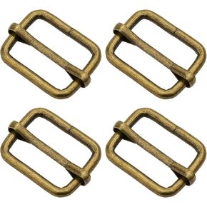 CRAFTMEMORE Triglide Slide Belt Keeper 5/8" 3/4" 1" Movable Bar Slider Strap Adjuster Rectangle Strap Keeper Purse Making in Kuwait