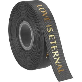MECCANIXITY 1 بوصة واسعة 50 ياردة أحبك شريط من الساتان عيد الحب شرائط Grosgrain شخصية أرجوانية لتغليف الهدايا باقة صندوق الكعكة in Kuwait
