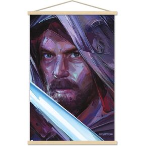 Trends International Star Wars: Obi-Wan Kenobi - Obi-Wan Portrait Wall Poster, 14.725" x 22.375", Barnwood Framed Version in Kuwait