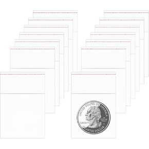 1000pcs Small Self Sealing Cello Bags 2" x 2" - Clear Resealable Cellophane Bags for Jewelry, Earrings, Cookies, Candy, Beads, Coins, Gifts & Decorative Items (9 Sizes) in Kuwait