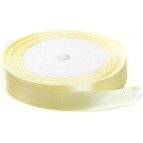Solid Color Satin Fabric Ribbon (Fluorescent Yellow, 5/8" x 25 Yards) in Kuwait
