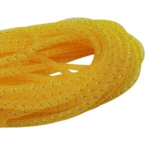 Chenkou Craft Assorted 5 Colors 20Yards Solid Mesh Tube Deco Flex for Wreaths Crafts (Halloween Colors, 3/8"(8mm)) in Kuwait