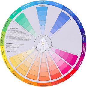 Color RGB Color Wheel Wheel Mix Color Wheel Paint Mixing Learning Guide Art Class Teaching Tool for Paint Permanent Eyebrow Lip Body Color Wheel Paint Tattoo Color Spectrum Wheel in Kuwait