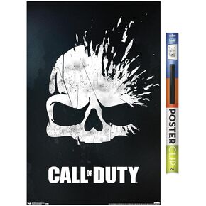 Trends International Call of Duty - Skull Wall Poster, 14.725" x 22.375", Premium Poster & Mount Bundle in Kuwait