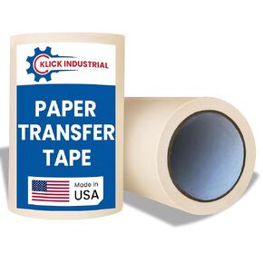 Transfer Tape for Vinyl 6 inch x 100 feet of Paper Tape with Medium to High Tack Layflat Adhesive. Application Tape for Vinyl Graphics & Sign Making,Great for Decals,3Dprint Signs, Premask Masking in Kuwait