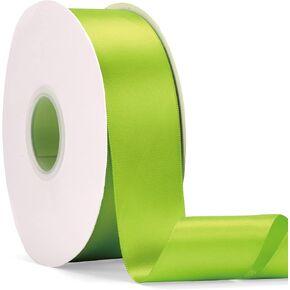 2" x 50Yds Ivory Double Faced Satin Ribbon,High Density Solid Color Ribbon,Good for Crafts,Gift Wrapping,Sewing,Wedding&Christmas Decor (2" x 50Yds, Ivory) in Kuwait