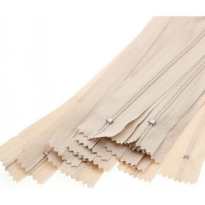 12 Inch #3 Close End Nylon Coil Zippers for Sewing Craft Assorted Length (30 PCS White) YIGUANXIN in Kuwait
