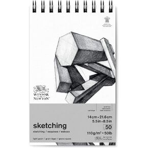 Winsor & Newton Classic Sketching Paper Pad, 9" x 12", 50 Sheets, 110gsm, Extra White in Kuwait