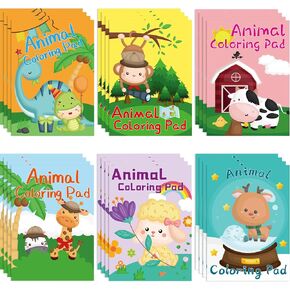 Mini Coloring Books for Kids Party Favors 24PCS 2-4 4-8 Coloring Book Party Favors Classroom Activities for Kids Birthday Classroom School Supplies in Kuwait