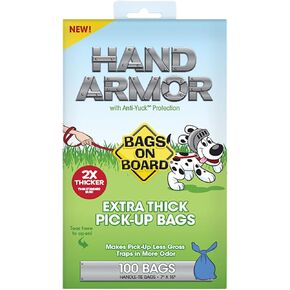 Bags on Board Dog Poop Bags | Extra Thick Waste Pickup Bags with Easy Tie Handles | Easy Dispensing Drawer Pack | 200 Count in Kuwait
