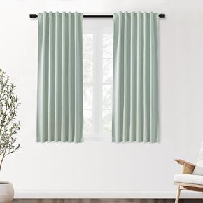 SHINELAND Sage Green Room سواد 100 بوصة ستارة سقف طويلة، طول الأرضية نظام مسار السقف ستائر سقف جبل طول الأرض ستائر بوهو لطيفة لغرفة النوم جمالية لنظام المسار in Kuwait