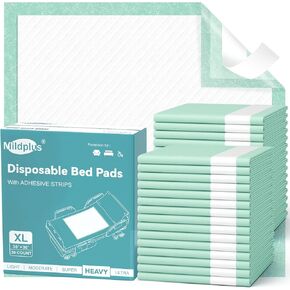 Bed Pads with Adhesive Strips 30'' X 36'' Disposable Underpads Extra Large Thicker Incontinence Pads for Unisex Adult, Senior, Kids and Pet (30 Count) in Kuwait