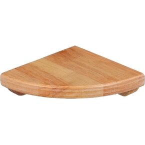 Alipis Corner Shelf Wall Mounted, 6Inch Wooden Corner Shelf Floating Wall Storage Shelf Round End Display Shelf for Bedroom, Living Room, Kitchen, Hotel in Kuwait