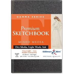 Stillman & Birn Gamma Series Hardbound Sketchbook, 9" x 6", 150 GSM (Heavyweight), Ivory Paper, Medium Grain Surface in Kuwait