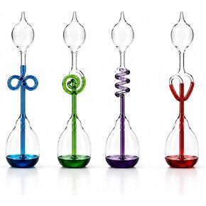 Colorful Office Thinking Hand Boiler, Glass Science Energy Transfer, Children Science Experiment, Love Birds Color Meter Hand Boiler, 4 Pcs (Red&GreenBlue&Purple) by C&H Solutions® in Kuwait