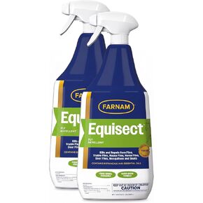 Farnam Equisect Botanical Fly Repellent for Horses, Dogs and Cats, 32 Ounces, Quart Spray in Kuwait