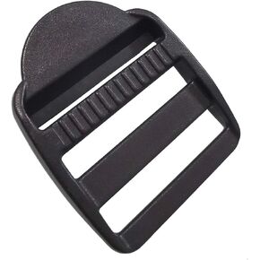 10 Pcs 1-1/2" (38mm) Plastic Slide Buckle Tension Locks Triglide for Belt Backpack Camping Bag Belt Suitcase (Black) in Kuwait